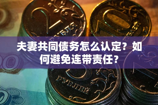 武汉夫妻共同债务怎么认定？如何避免连带责任？