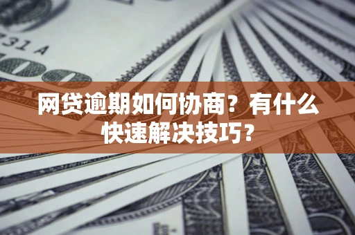 武汉网贷逾期如何协商？有什么快速解决技巧？