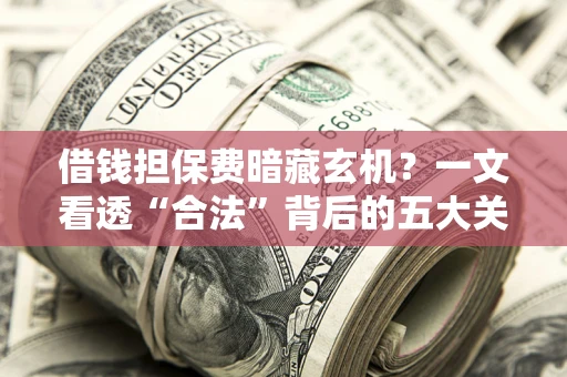 武汉借钱担保费暗藏玄机？一文看透“合法”背后的五大关键陷阱
