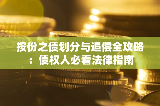 武汉按份之债划分与追偿全攻略：债权人必看法律指南