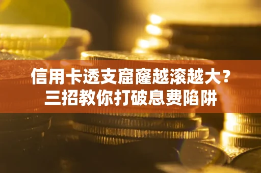 武汉信用卡透支窟窿越滚越大？三招教你打破息费陷阱