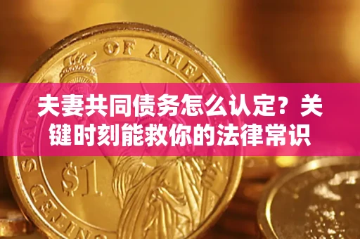 武汉夫妻共同债务怎么认定？关键时刻能救你的法律常识