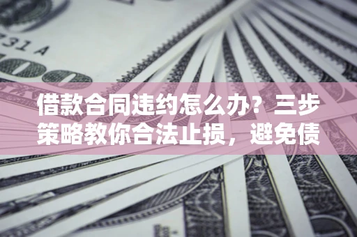 武汉借款合同违约怎么办？三步策略教你合法止损，避免债务危机升级