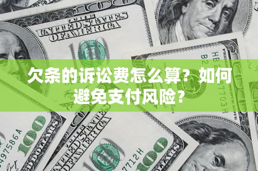 武汉欠条的诉讼费怎么算？如何避免支付风险？