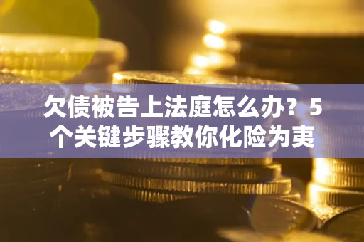 武汉欠债被告上法庭怎么办？5个关键步骤教你化险为夷